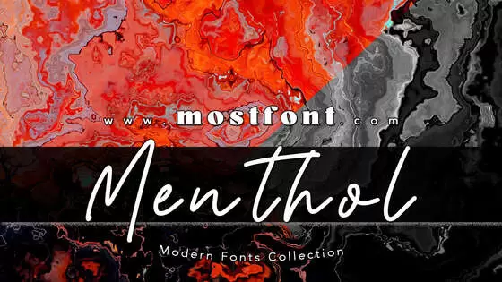 Typographic Design of Menthol-Signature-Personal-Use