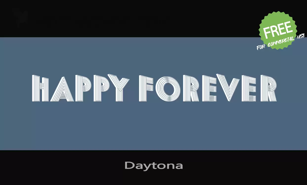 Font Sample of Daytona