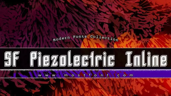 「SF-Piezolectric-Inline」字体排版样式