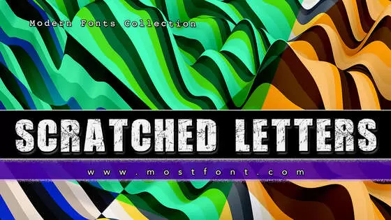 「Scratched-Letters」字体排版样式