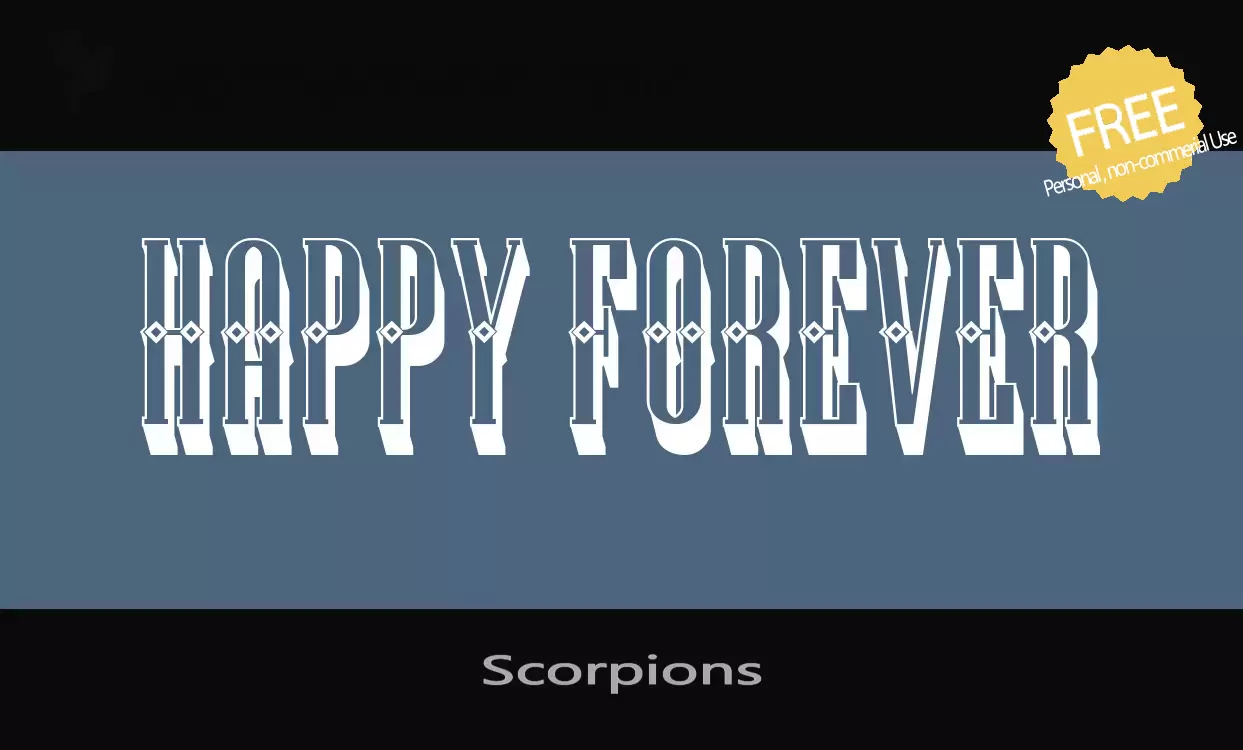 Sample of Scorpions