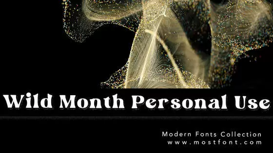 Typographic Design of Wild-Month-Personal-Use