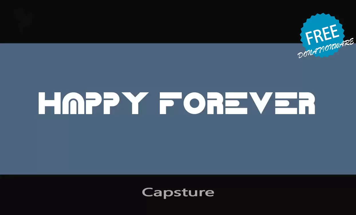 「Capsture」字体效果图