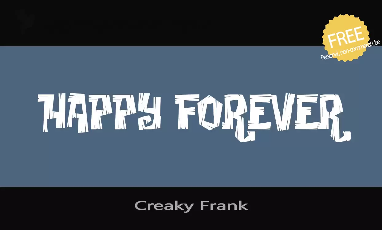 「Creaky-Frank」字体效果图