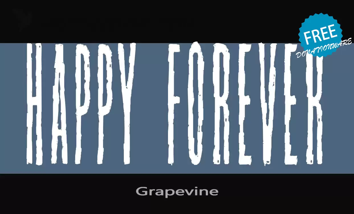 「Grapevine」字体效果图
