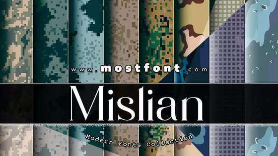 「Mislian」字体排版图片