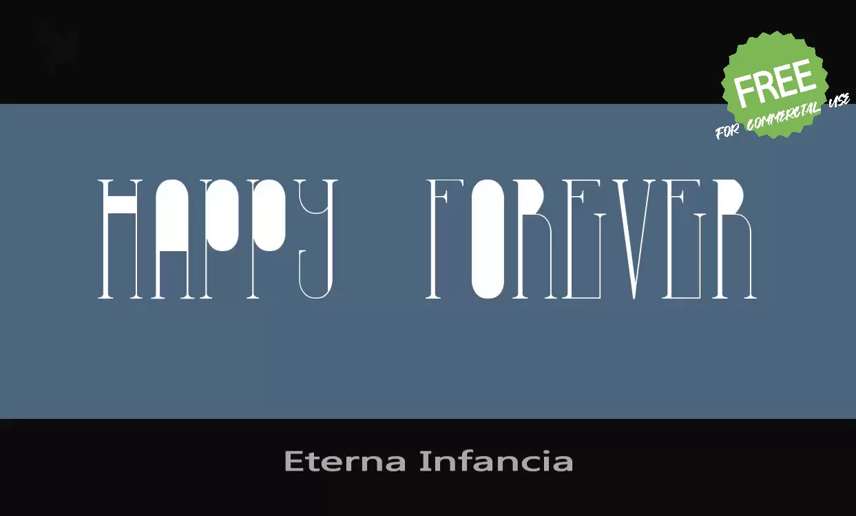 「Eterna-Infancia」字体效果图