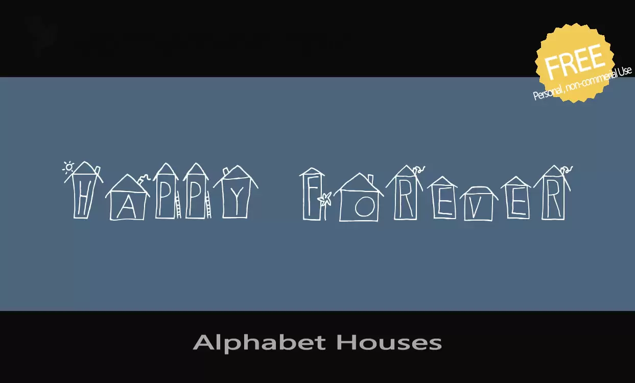 Sample of Alphabet-Houses