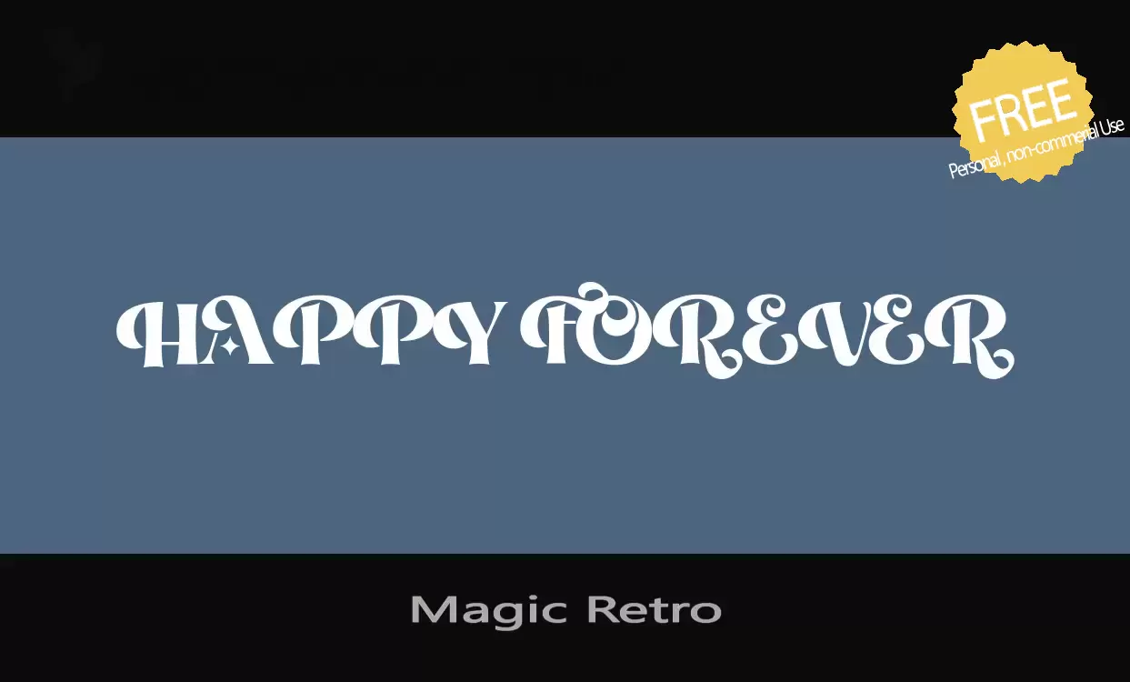 「Magic-Retro」字体效果图