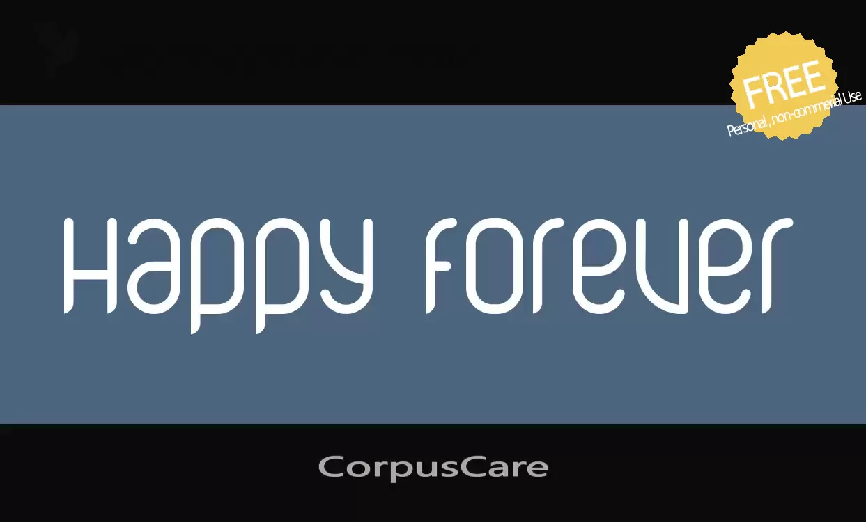 「CorpusCare」字体效果图