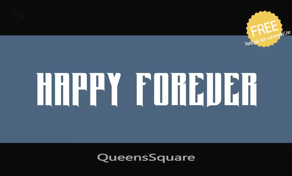 「QueensSquare」字体效果图
