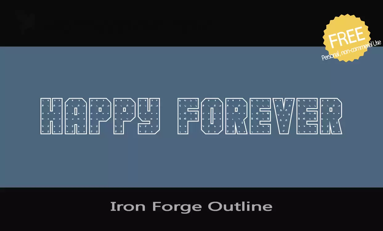 Sample of Iron-Forge-Outline