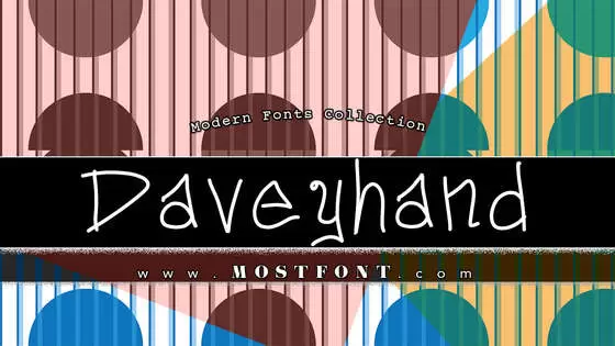「Daveyhand」字体排版样式