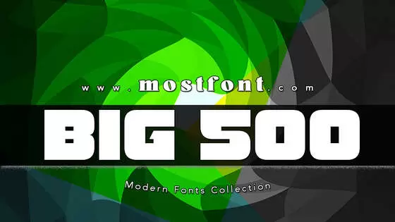 「Big-500」字体排版图片