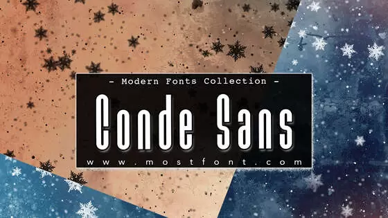 「Conde-Sans」字体排版图片