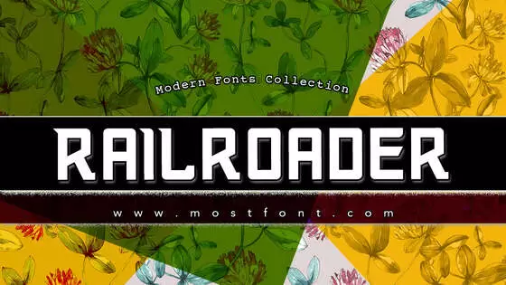 「Railroader」字体排版图片