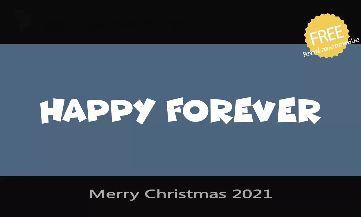 「Merry-Christmas-2021」字体效果图