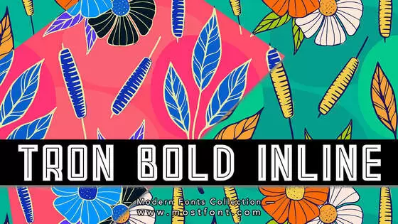Typographic Design of Tron-Bold-Inline