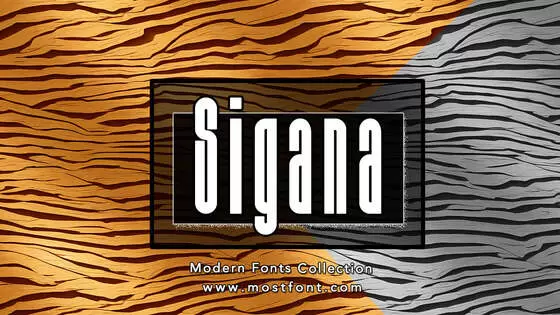 「Sigana」字体排版图片
