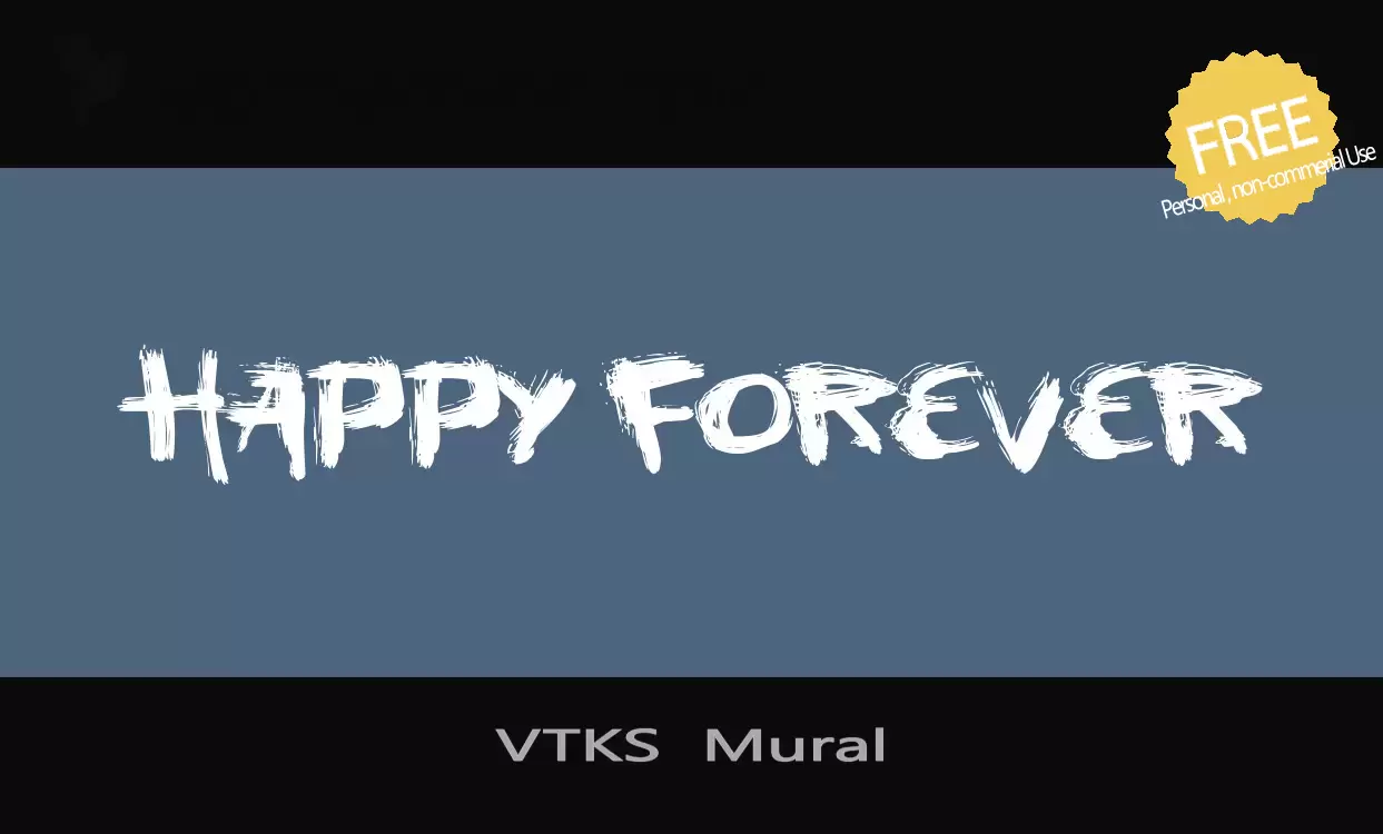 「VTKS--Mural」字体效果图