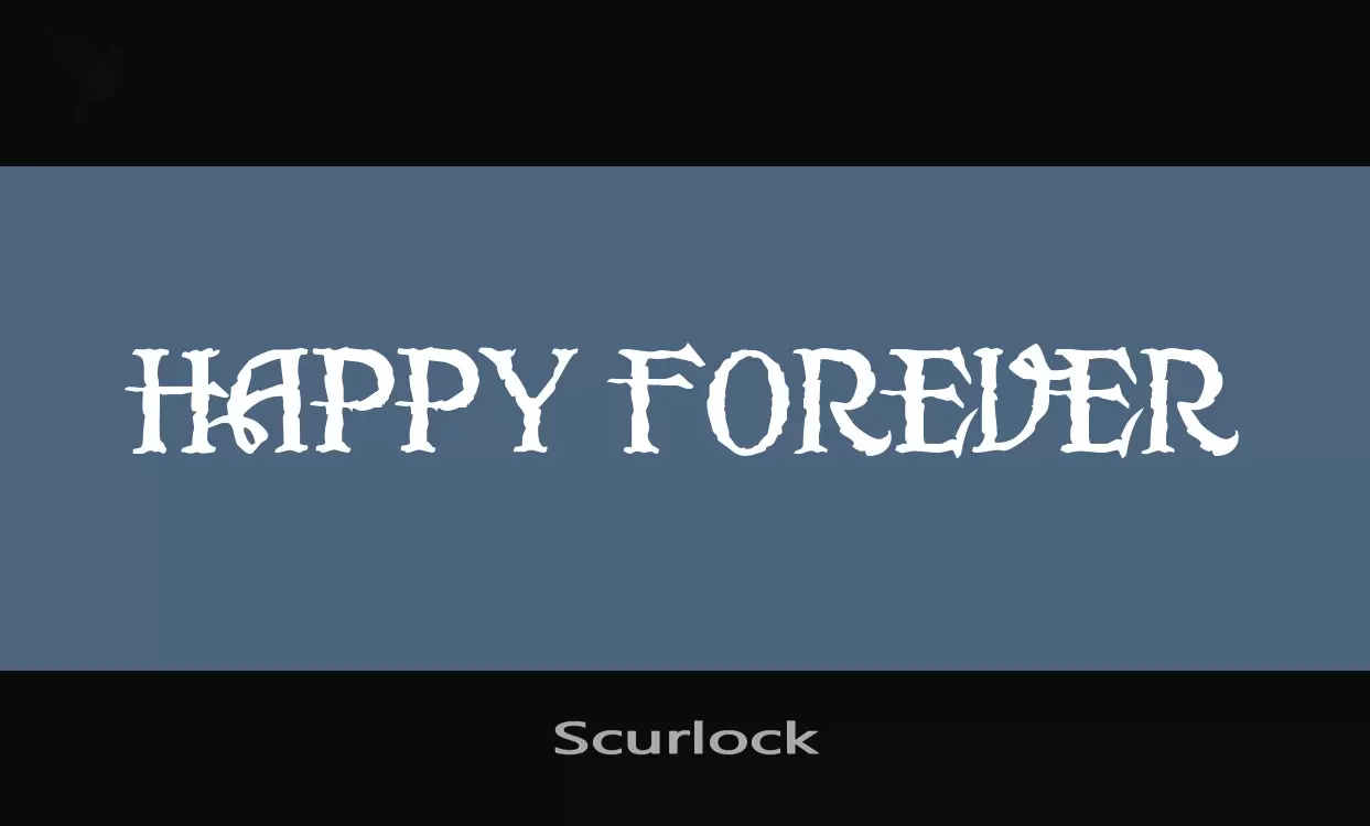 「Scurlock」字体效果图