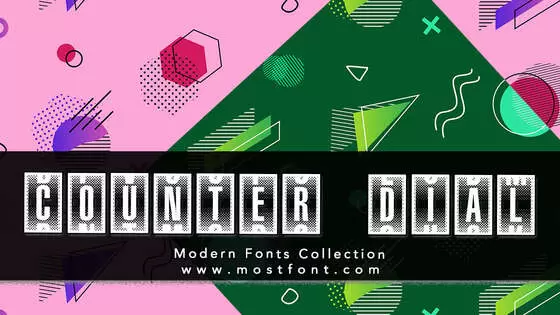 「Counter-Dial」字体排版样式
