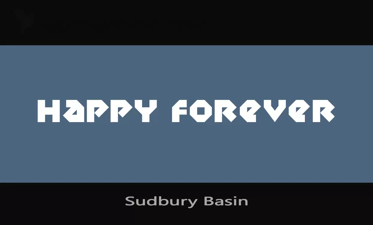 「Sudbury-Basin」字体效果图