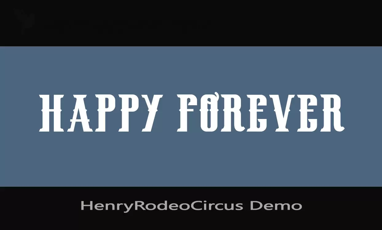 「HenryRodeoCircus-Demo」字体效果图