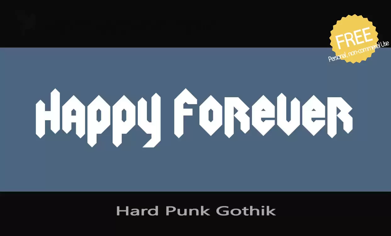 「Hard-Punk-Gothik」字体效果图