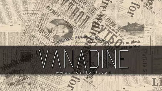 Typographic Design of Vanadine