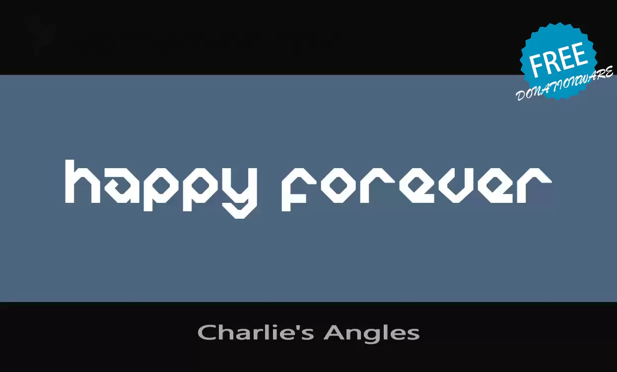「Charlie's-Angles」字体效果图