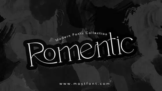「Romentic」字体排版图片
