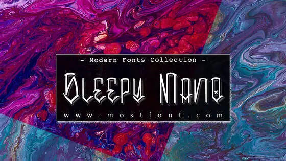 「Sleepy-Mano」字体排版图片