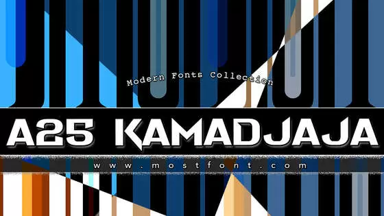 Typographic Design of A25-KAMADJAJA