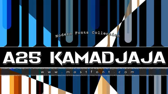 「A25-KAMADJAJA」字体排版样式