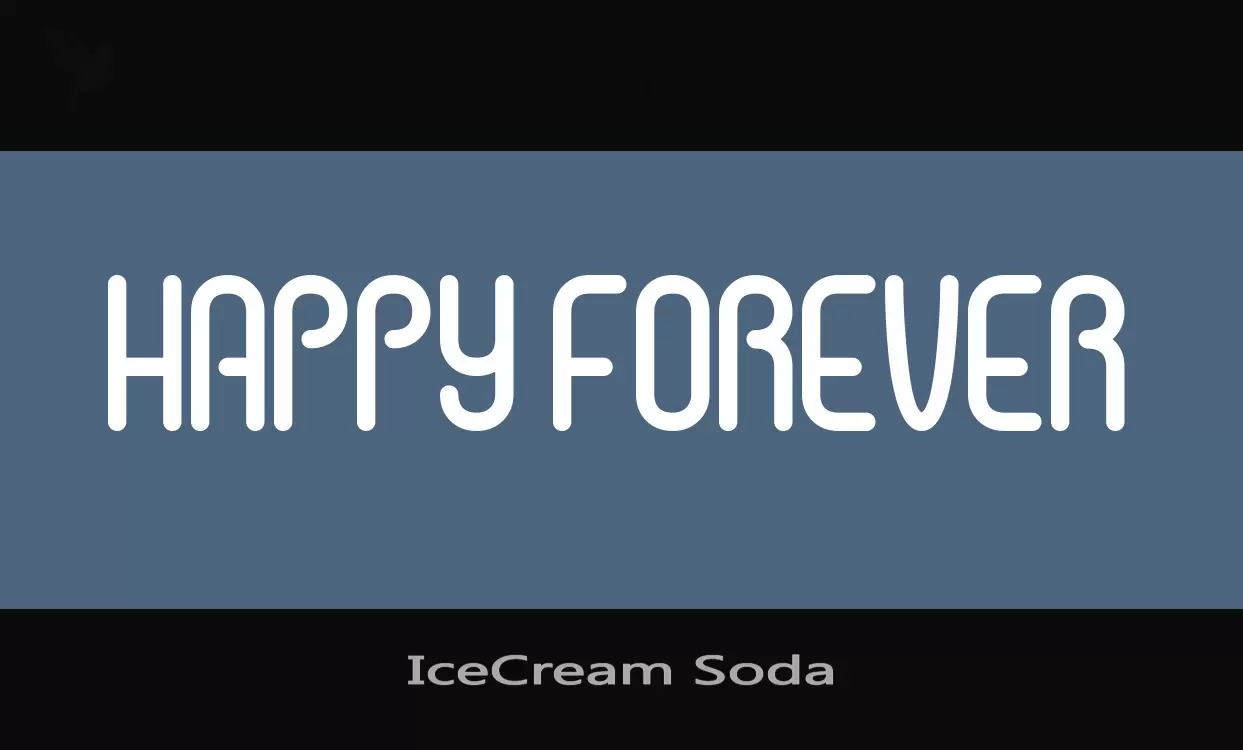 Font Sample of IceCream-Soda