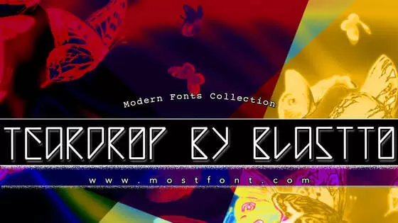 「Teardrop-By-Blastto」字体排版样式