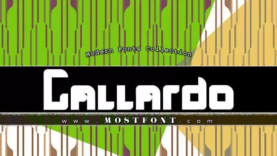 Typographic Design of Gallardo