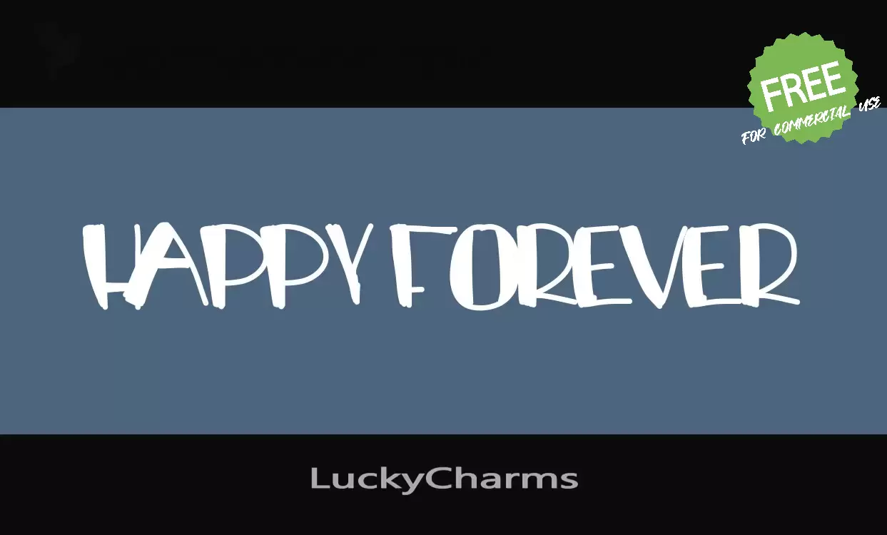 「LuckyCharms」字体效果图