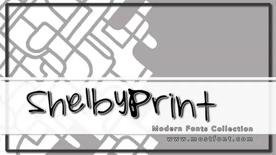 Typographic Design of ShelbyPrint
