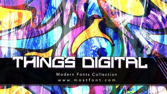 「THINGS-DIGITAL」字体排版图片