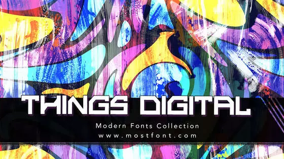 「THINGS-DIGITAL」字体排版样式
