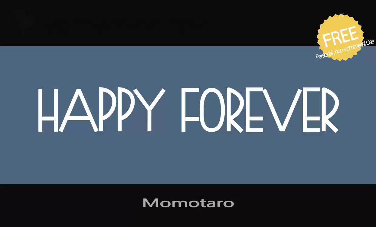 「Momotaro」字体效果图