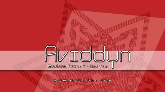 Typographic Design of Aviddyn