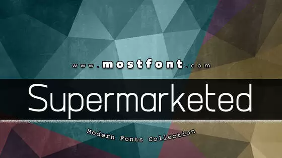 Typographic Design of Supermarketed