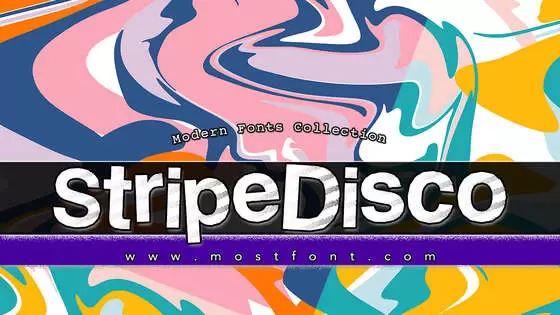 「StripeDisco」字体排版图片