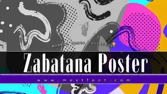 Typographic Design of Zabatana-Poster