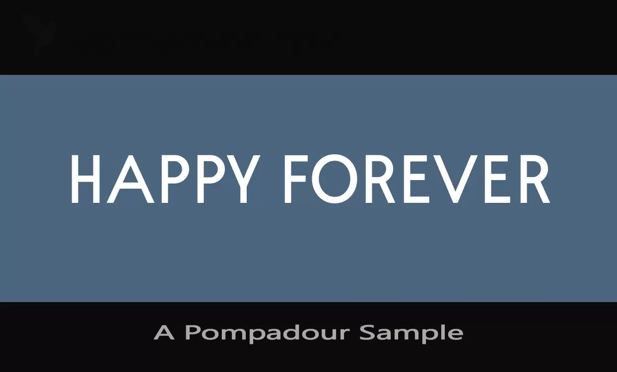 「A-Pompadour-Sample」字体效果图