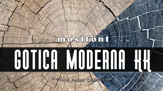 Typographic Design of Gotica-Moderna-KK