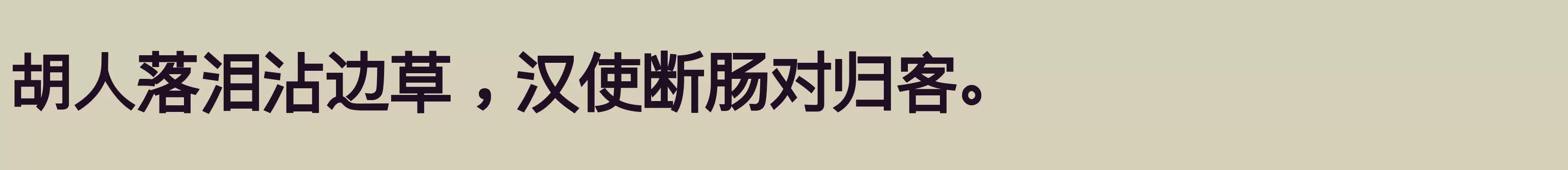 「逐浪新宋 特粗」字体效果图